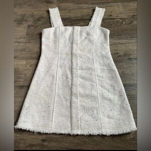 House of Harlow 1960 Ivory Tweed Mini Dress